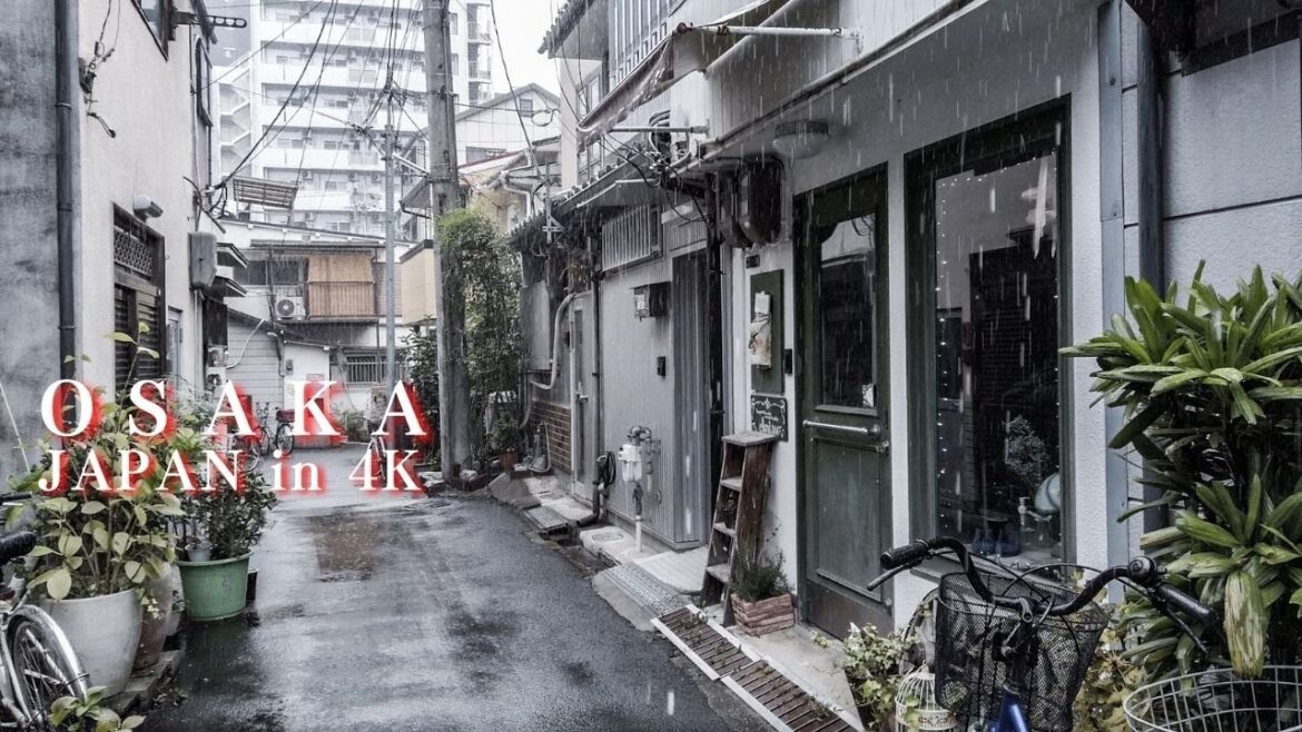 Osaka Umeda City in Japan - 4K (梅田から中崎町)