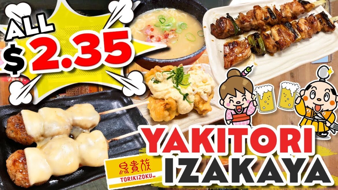 Cheap yakitori Izakaya restaurant / Torikizoku in Tokyo / Japan Food Guide