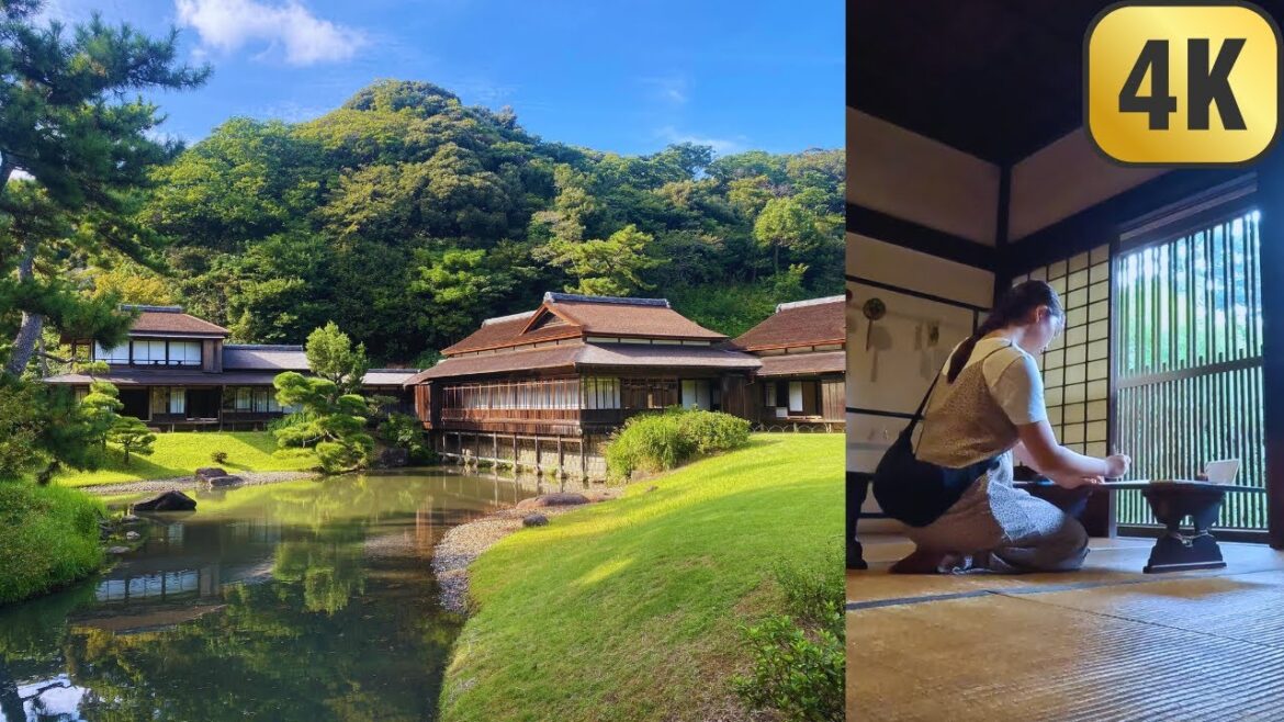 [4K] Beautiful Ancient Garden Walk Yokohama, Japan