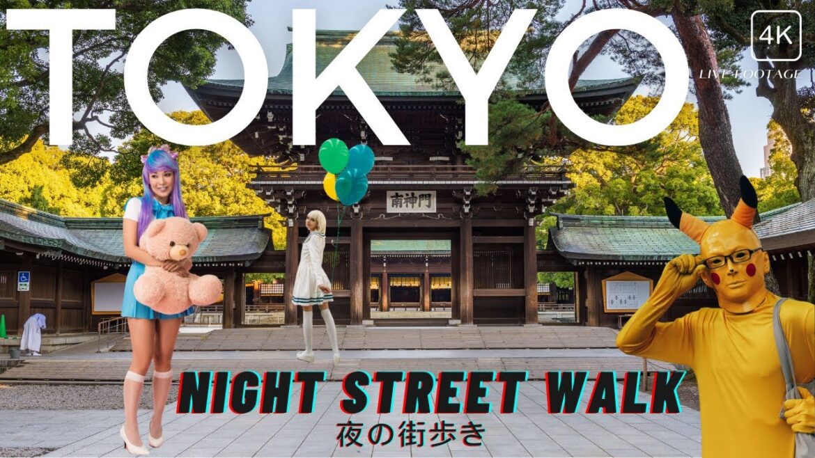 Night Walk in Tokyo Streets. Japan Walking Tour 2023 Live 4k