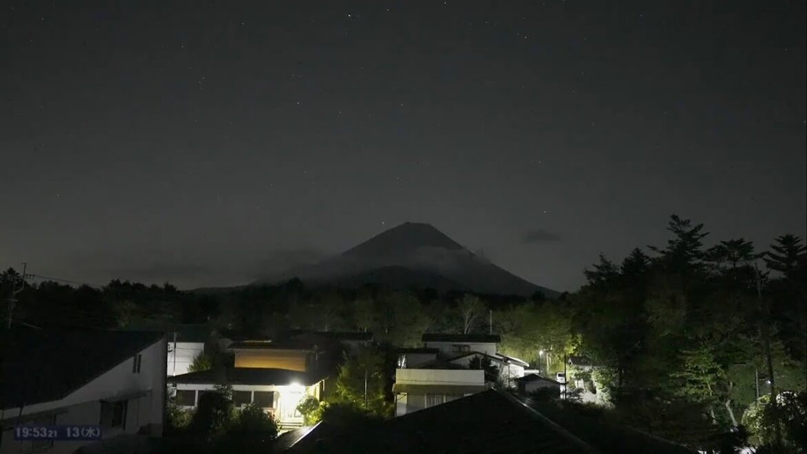 富士山ライブカメラ！星空 Starry Sky Mt.Fuji Mount Fuji Live Camera