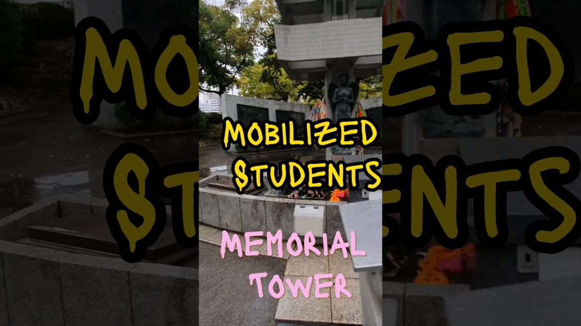 Memorial Tower to the Mobilized Students, Hiroshima #shorts #japantravel #travel