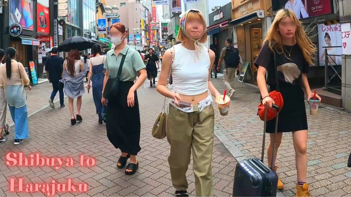 Shibuya to Harajuku Tokyo in Japan walk tour. 【4K】9. 2023-16