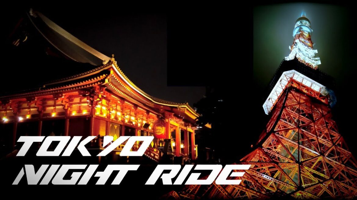 [ 4k ] Tokyo Night Ride - Sensoji Temple to Tokyo Tower