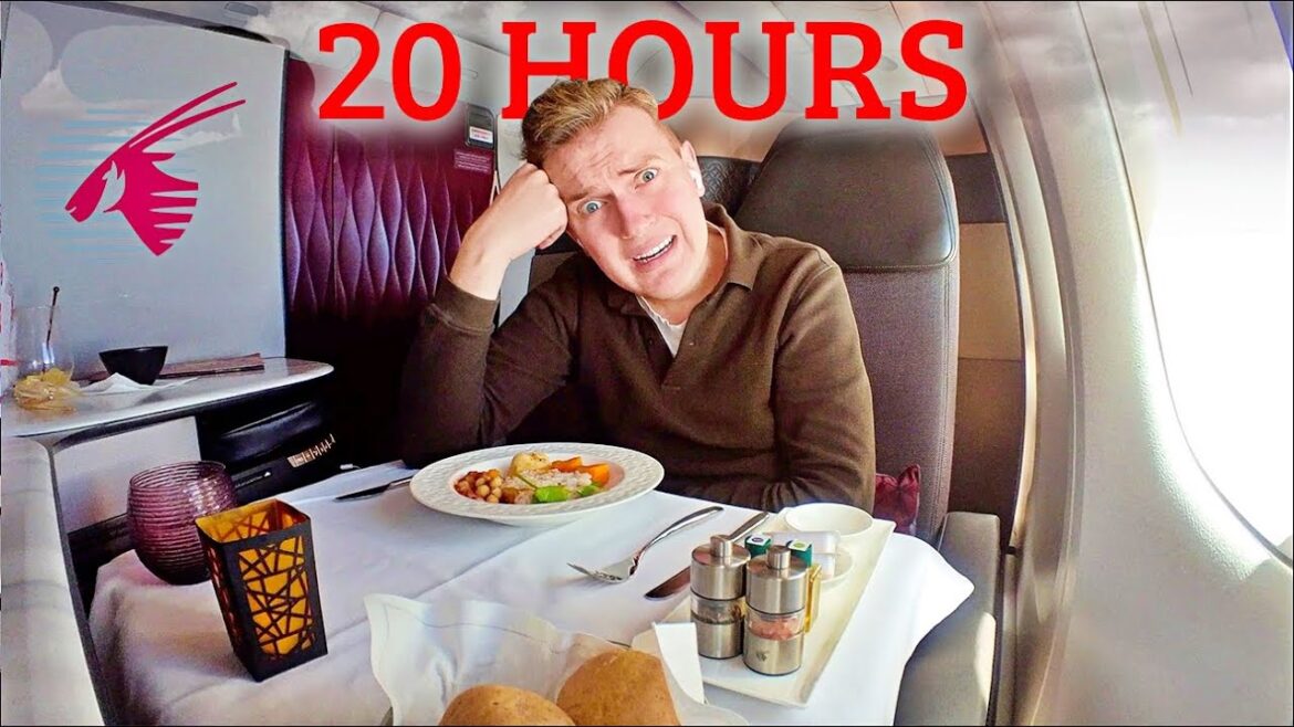 20 Hours on World’s LONGEST Qatar Qsuite Flight💀 20 Hours on World’s LONGEST Qatar Qsuite Flight💀