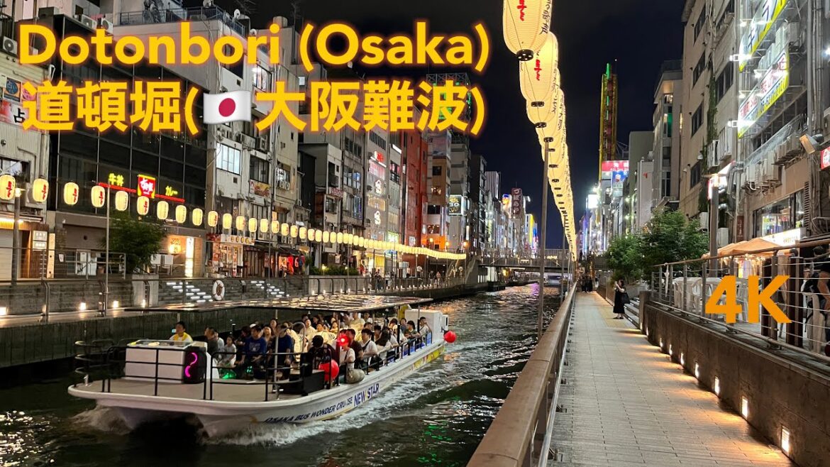 [4K] 🇯🇵Dotonbori, Sennichimae, OSAKA JAPAN 道頓堀, 千日前(日本大阪)