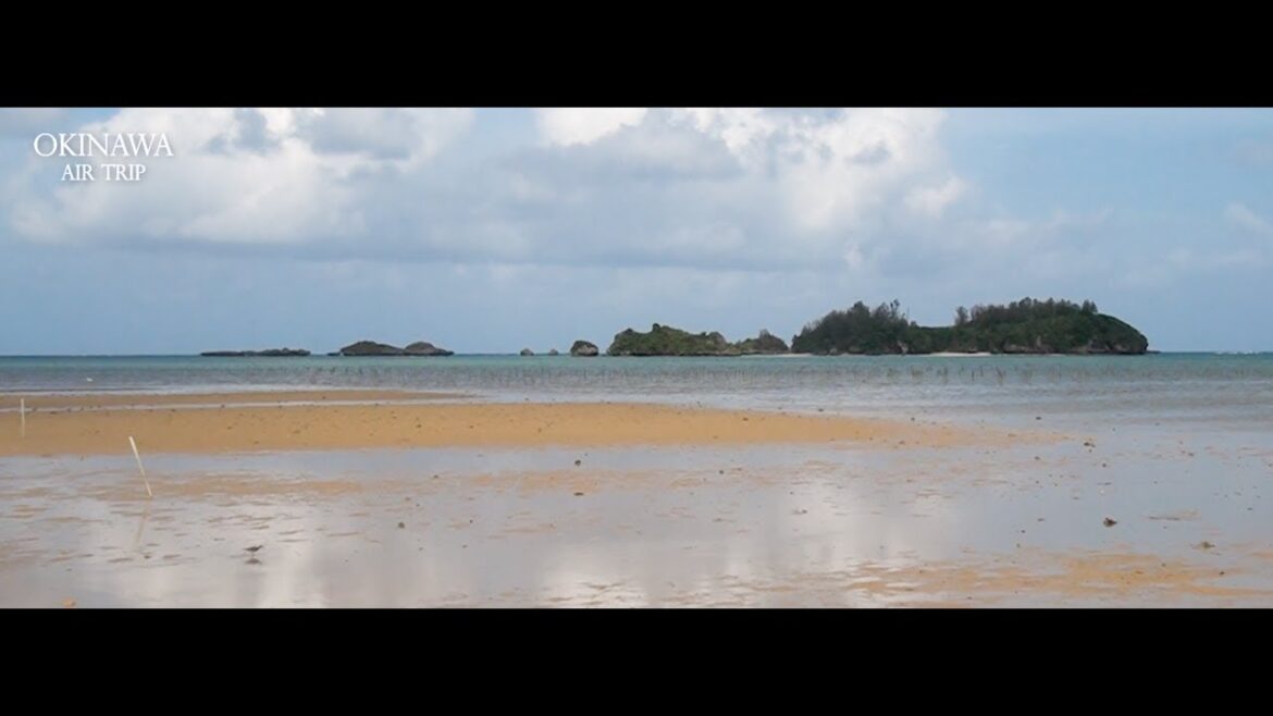 【OKINAWAN NATURAL BEACH 4K 120mins】干潟に汐が満ちます　谷茶ベイビーチ＠恩納村