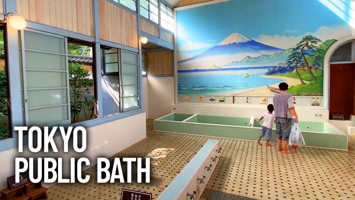 Japanese Public Bath ONSEN (温泉) Museum Tour - TOKYO JAPAN