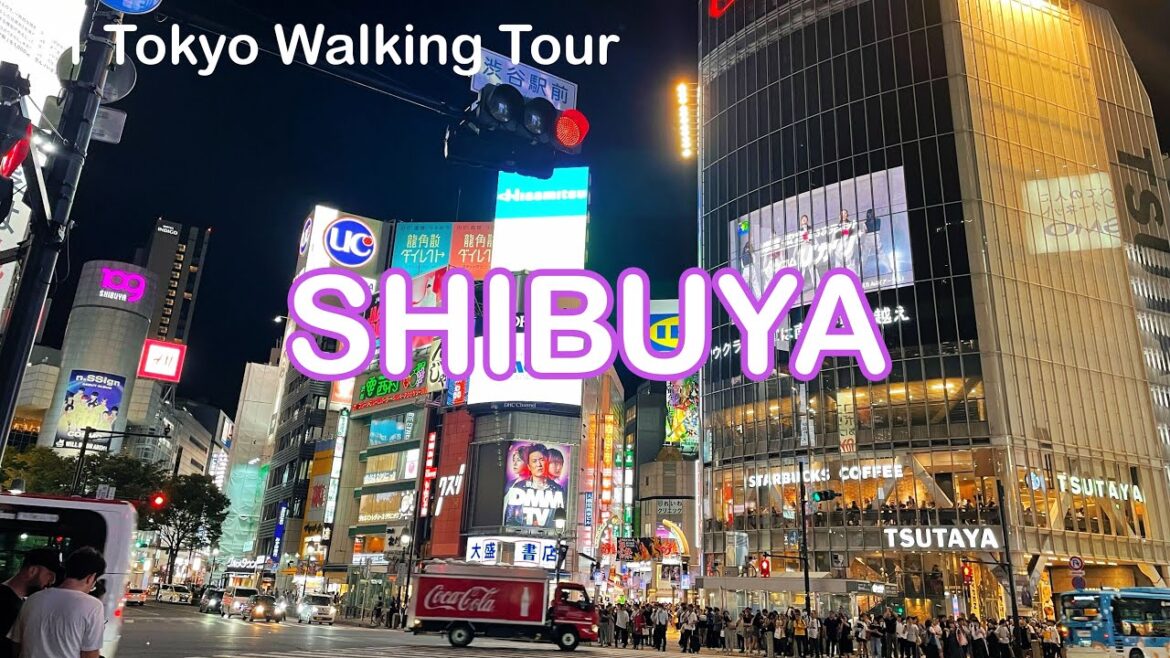 【# 1 Tokyo walking tour】Shibuya night walk, Shibuya Center-guy, Miyashita Park, end at JR Shibuya.