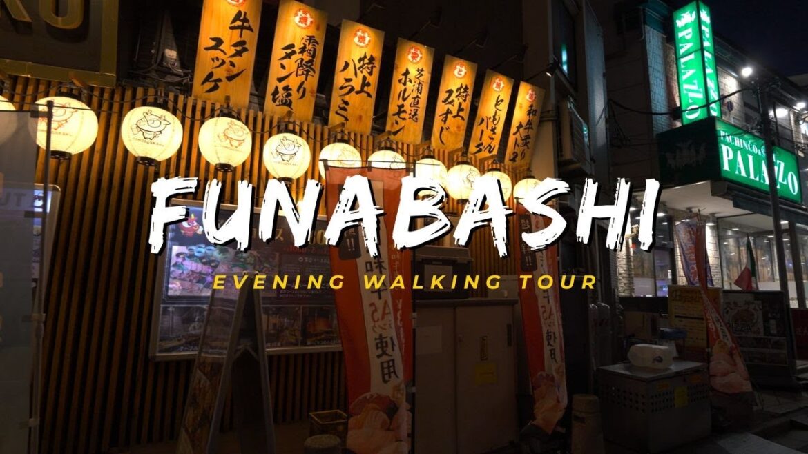 「4K HDR」Chiba: Evening walk around Funabashi