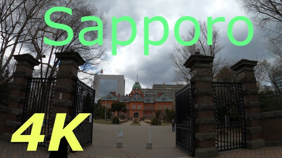 北海道札幌市内を散策２　Walking Tour in City Center of Sapporo, Hokkaido, Japan Vol.2［4K］