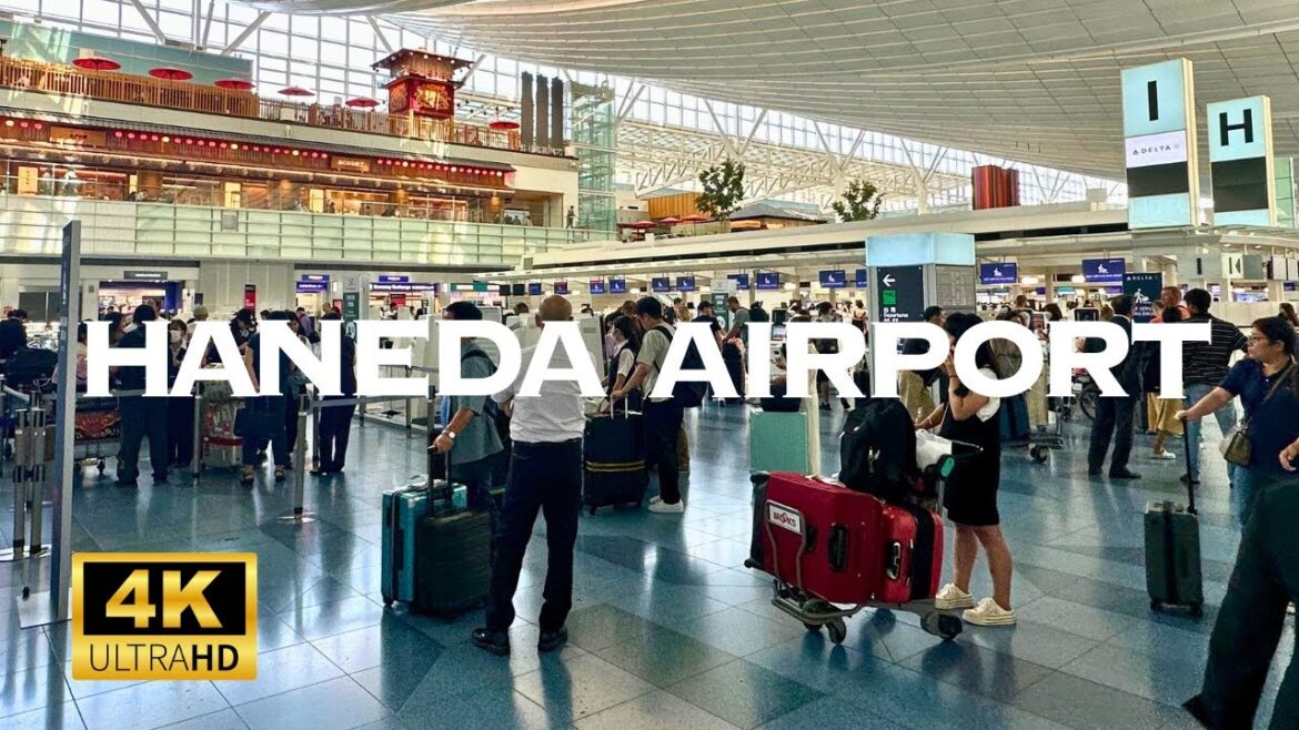 [4K] HANEDA Airport All Terminals in TOKYO🐧 Nonstop Walking Tour / 羽田空港 全ターミナル 散歩