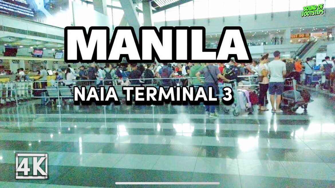 [4K]Ninoy Aquino International Airport TERMINAL 3 Walking Tour/Going to Hongkong/MANILA