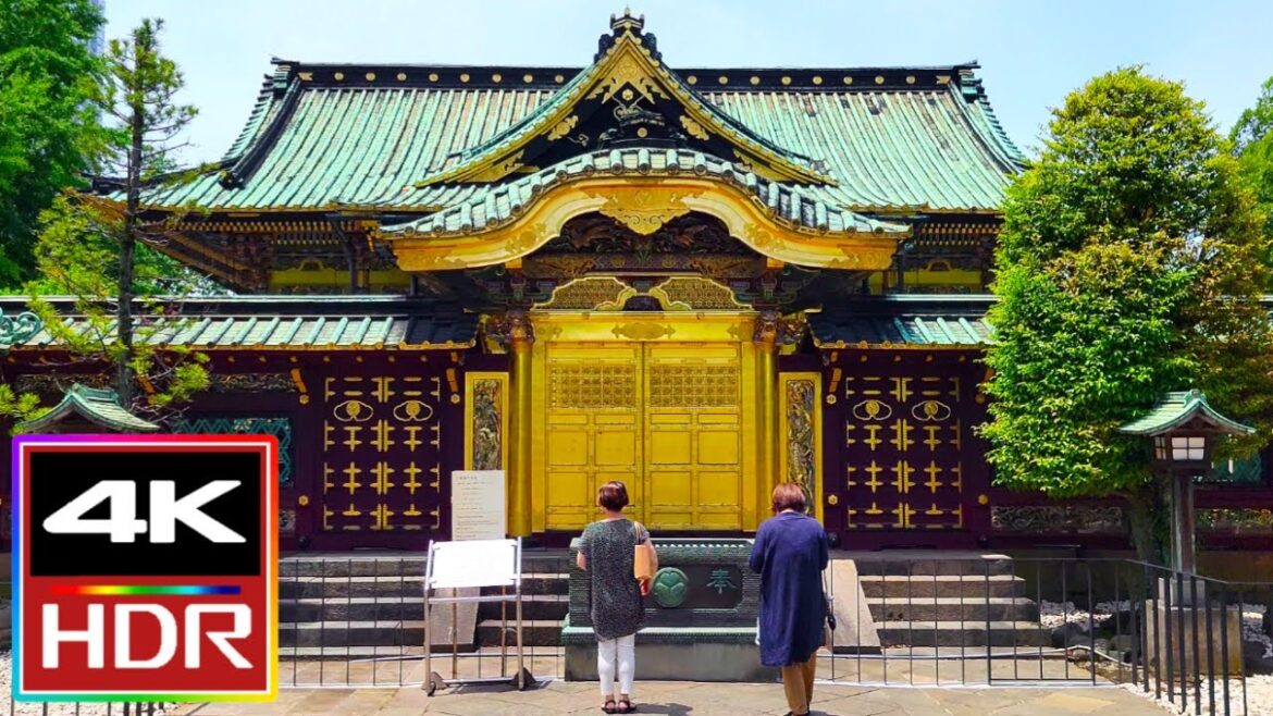 Ueno Toshogu Shrine in Tokyo Japan [4K HDR] Walking Tour ⛩