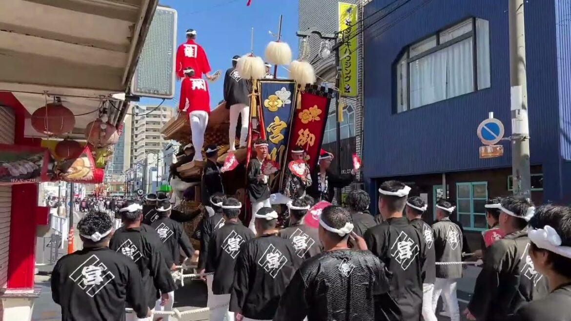 そうりゃそうりゃ【だんじり】春木だんじり祭 2023 その2 Haruki Danjiri Festival, sightseeing tour, Osaka