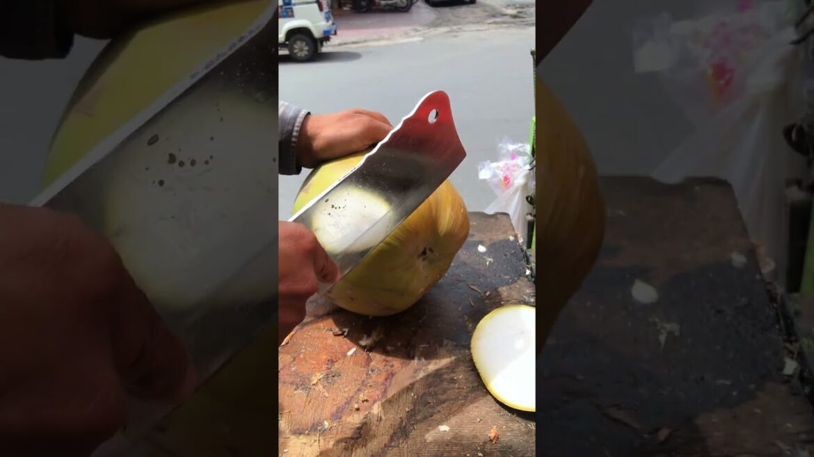 Fresh coconut cutting skill #shorts #streetfood #viral #coconut #asmr Fresh coconut cutting skill #shorts #streetfood #viral #coconut #asmr