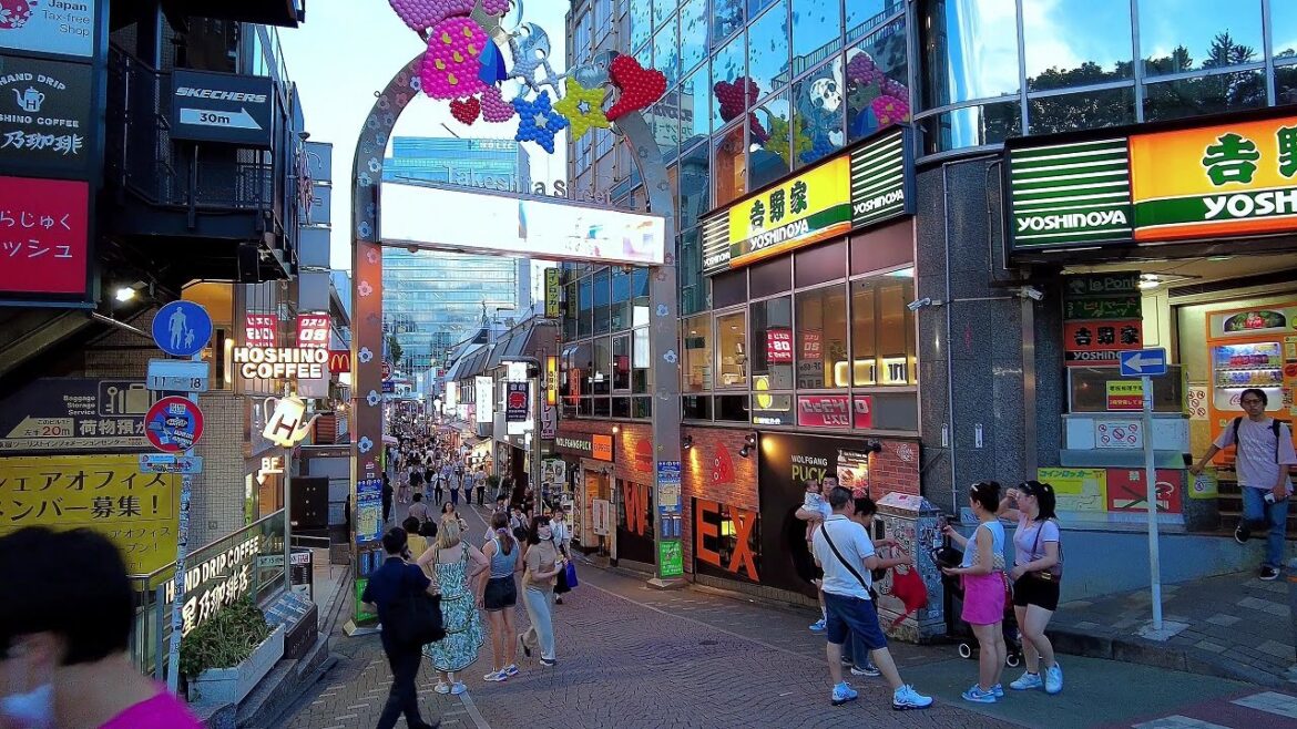 Tokyo evening walk🚶Harajuku Takeshita Street round trip Shop guide Tokyo evening walk🚶Harajuku Takeshita Street round trip Shop guide