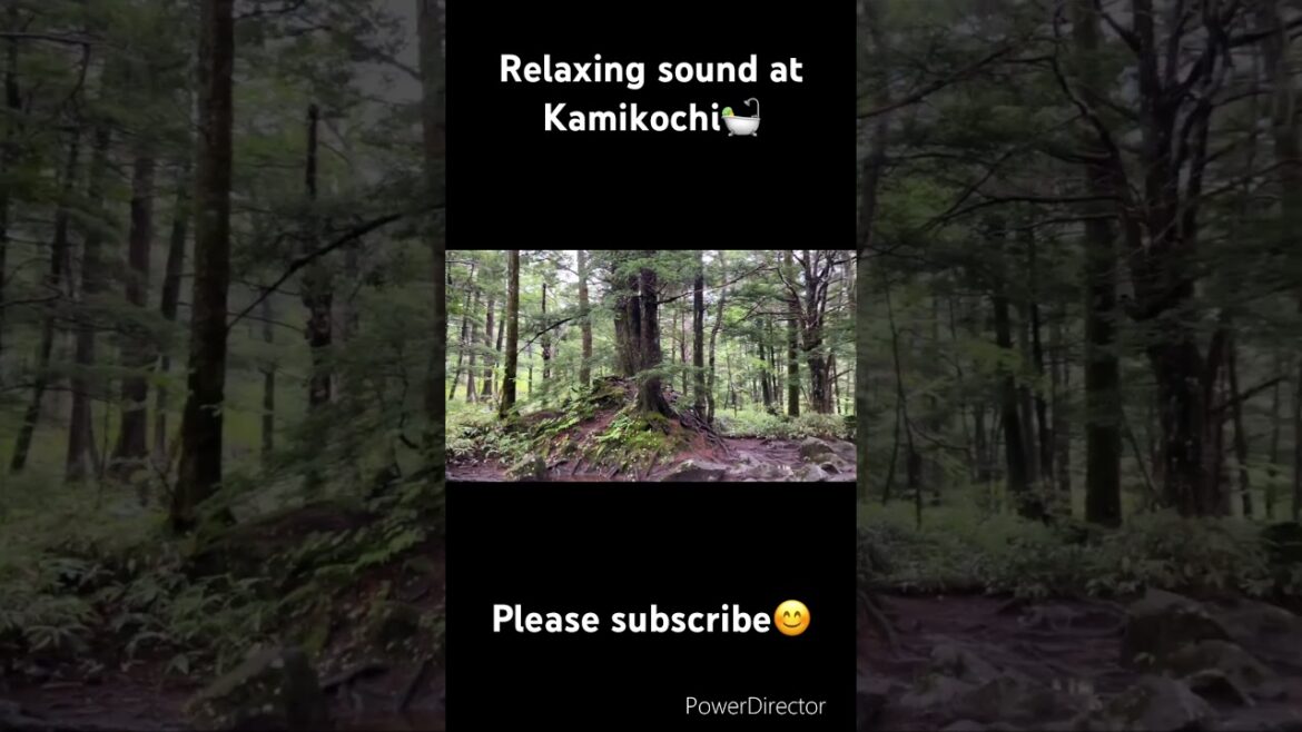 【JAPAN】Relaxing Sound at Myojin Pond Kamikochi