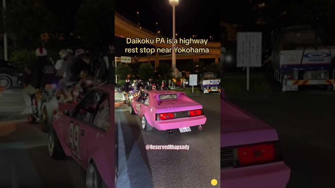 Going to a car meet in JAPAN #part1 #japan #cars #shorts #share #daikoku #yokohama #everyday