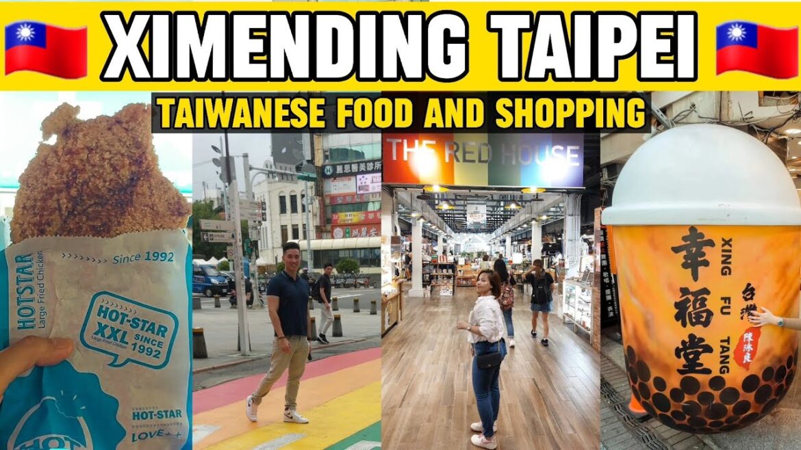 XIMENDING MARKET TAIPEI: TAIWAN STREET FOOD + SHOPPING + NIGHT MARKET | TAIWAN VLOG 2023