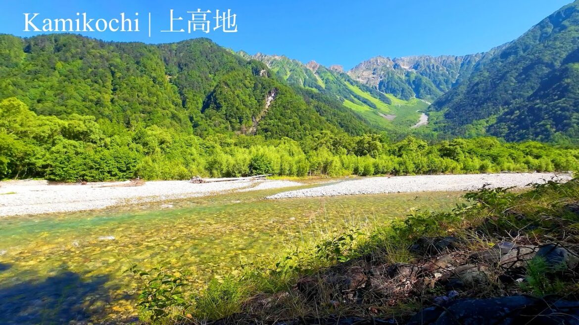 [4K] Japan Alps Kamikochi (Nagano, Japan) #13 _ [自然音 定点映像] 上高地 (長野)