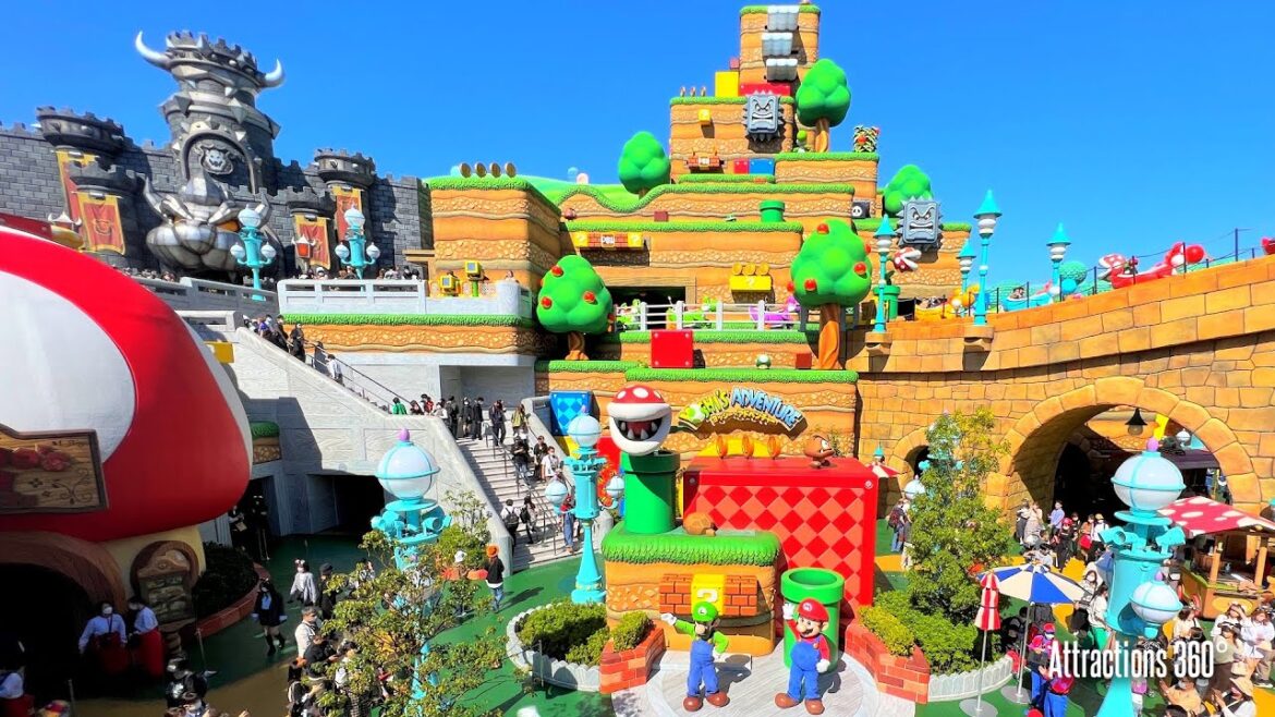 NEW! Full Super Nintendo World Land Tour at Universal Studios 2022 |  World of Mario in Real Life