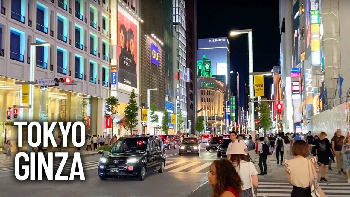 TOKYO Ginza Central Street Virtual Tour (銀座中央通り散歩) JAPAN WALK