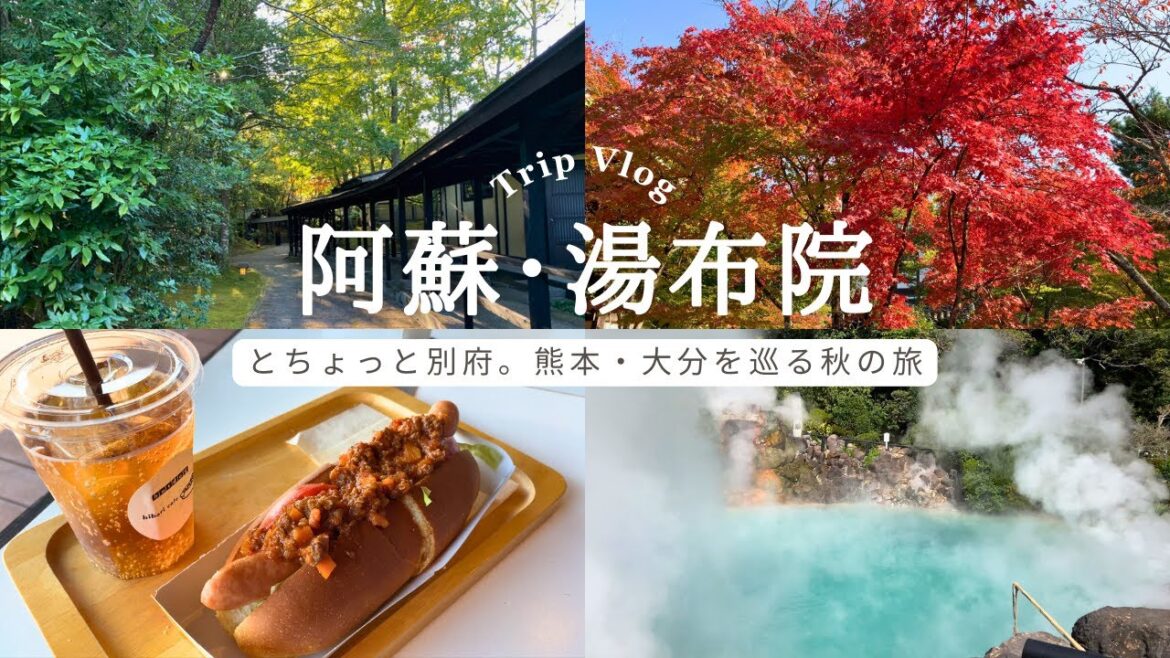【旅行Vlog】阿蘇・湯布院｜2泊3日で熊本・大分を巡る旅/小田温泉/静寂な森の宿 山しのぶ