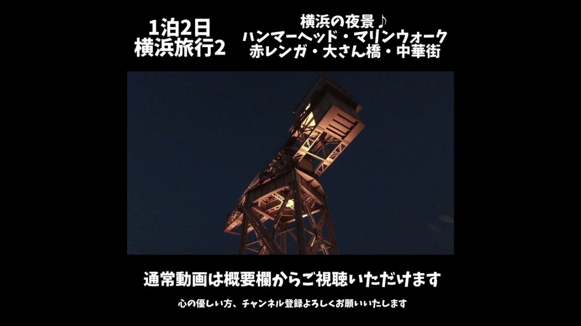 1泊2日 横浜旅行2 横浜の夜景♪ハンマーヘッドで景色の邪魔をしてみた。ハンマーヘッド・マリンウォーク・赤レンガ・大さん橋・中華街など#shorts 1泊2日 横浜旅行2 横浜の夜景♪ハンマーヘッドで景色の邪魔をしてみた。ハンマーヘッド・マリンウォーク・赤レンガ・大さん橋・中華街など#shorts