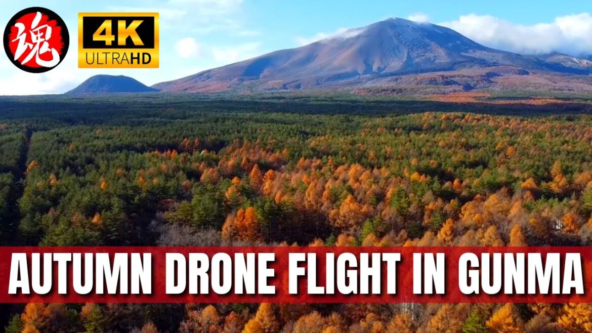 [HD] AUTUMN DRONE FLIGHT: ASAMAYAMA GUNMA | Spirit of Japan TV
