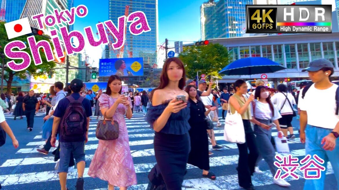 [Shibuya Walk 4K 60fps HDR]  -Tokyo Japan- September 2023  Shibuya tour ｜ 2023年9月 渋谷観光 渋谷公園通り〜渋谷駅
