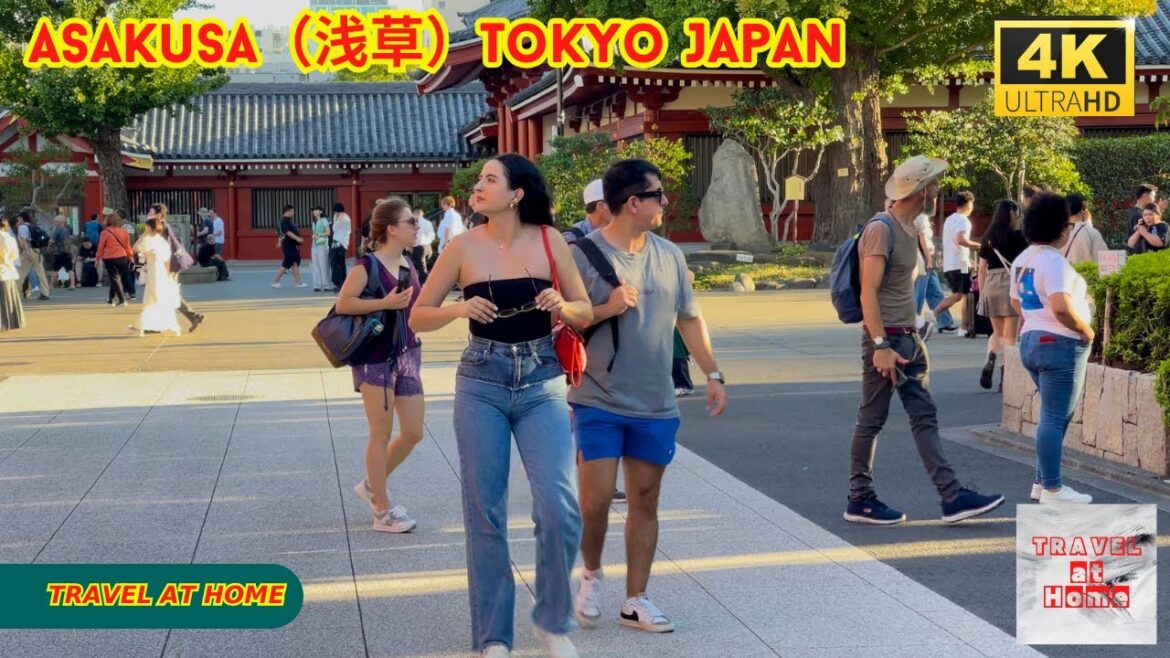 4k hdr japan travel | Walk in Asakusa（浅草）Tokyo japan |  Relaxing Natural City ambience