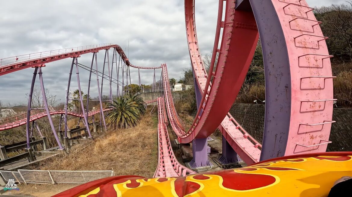 Pink Typhoon Standing Coaster – POV – Brazilian Park Washuzan Highland / ブラジルパーク鷲羽山ハイランド – Togo Pink Typhoon Standing Coaster - POV - Brazilian Park Washuzan Highland / ブラジルパーク鷲羽山ハイランド - Togo