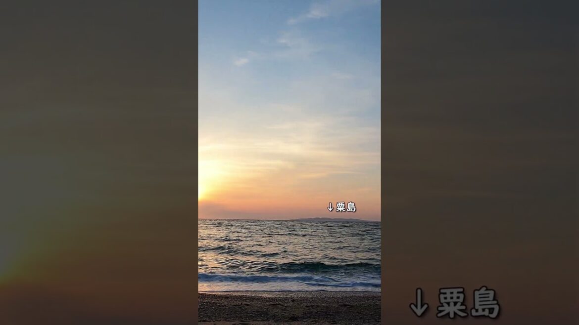 新潟から見た日本海【村上】 #shorts #日本海 #新潟 #村上 #夕日 #japan #murakami #niigata #beach #sunset