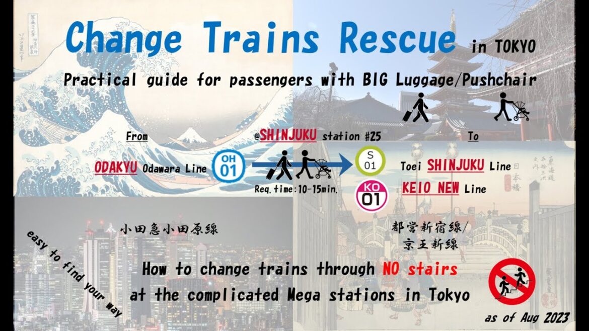 Change Trains Rescue Shinjuku #25 from Odakyu Odawara Line to Toei Shinjuku/Keio New Line