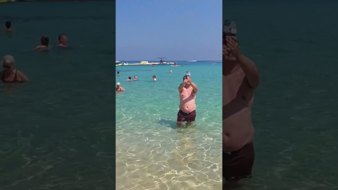 VRISSIANA BEACH WALK 4K, Protaras, Cyprus ▶ Walking Tour #shorts #cyprus #viral