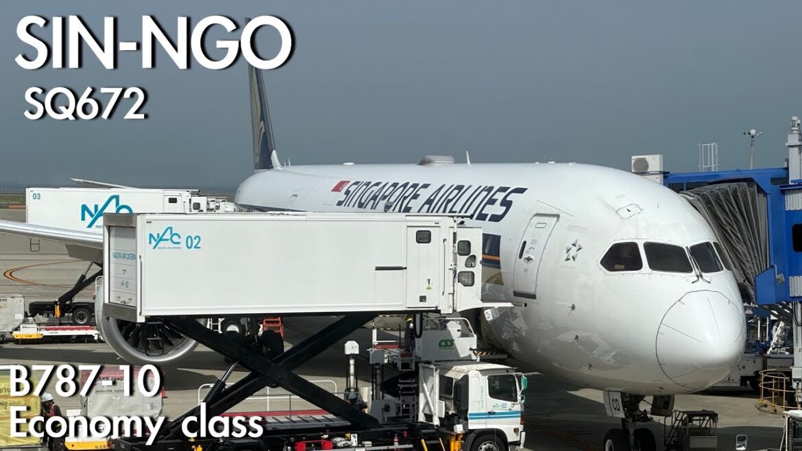 Singapore Airlines SQ672 B787-10 Singapore(SIN) to Chubu Centrair(NGO) | Trip report