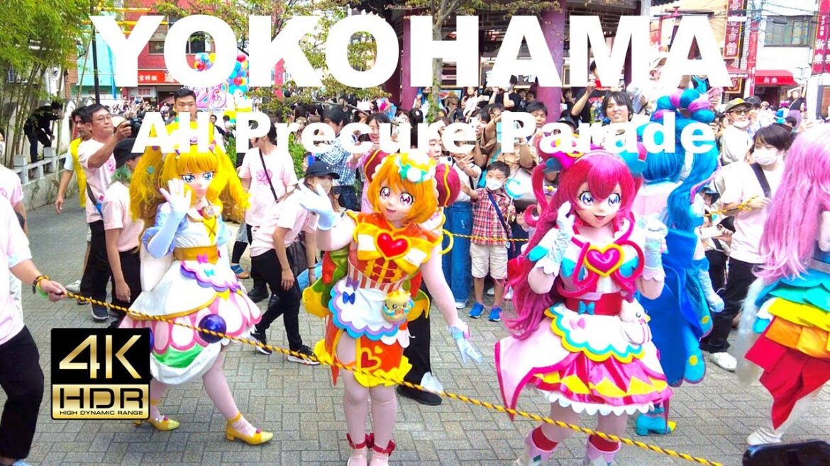 【4K HDR🇯🇵】ALL Precure Parade 2023 [Yokohama Chinatown]