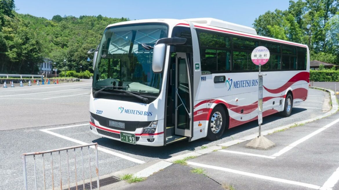 [Sound] [2023 Summer Nagoya trip]4Meitetsu Bus Mitsubishi/Fuso 2TG-MS06GP Nagoya BC to Meijimura