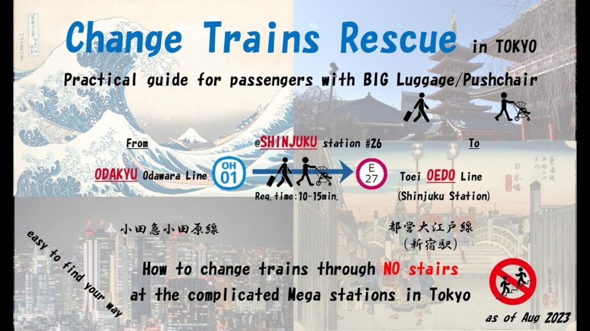 Change Trains Rescue Shinjuku #26 from Odakyu Odawara Line to Toei Oedo Line Shinjuku station Change Trains Rescue Shinjuku #26 from Odakyu Odawara Line to Toei Oedo Line Shinjuku station