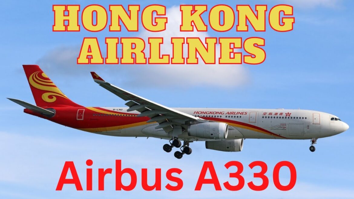 Hong Kong Airlines Airbus A330 [FUK ✈ HKG] landing at Hong Kong Airport (July 29, 2023)