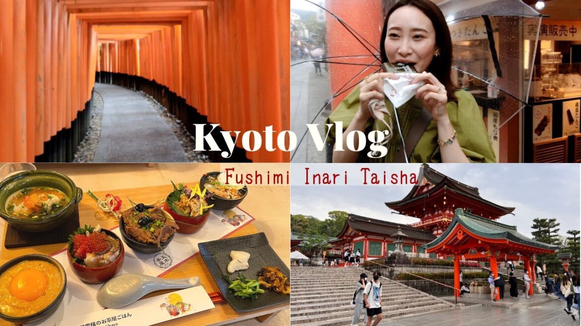 【日本語SUB】Day trip to  Fushimi Inari Shrine in Kyoto| Shopping in Shijo St.
