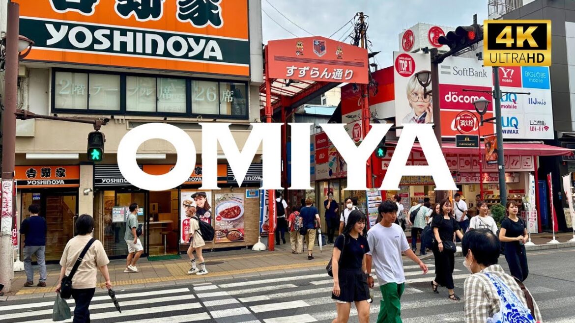 [4K] OMIYA near TOKYO 🐧 Nonstop Walking Tour / 大宮 埼玉 散歩