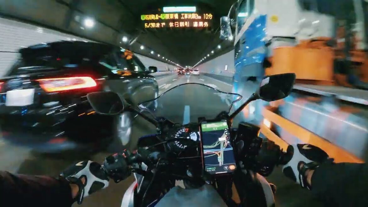 4K Pov Scenic Motorbike Riding in Umi-Hotaru Island in Tokyo Bay - Chiba of Japan