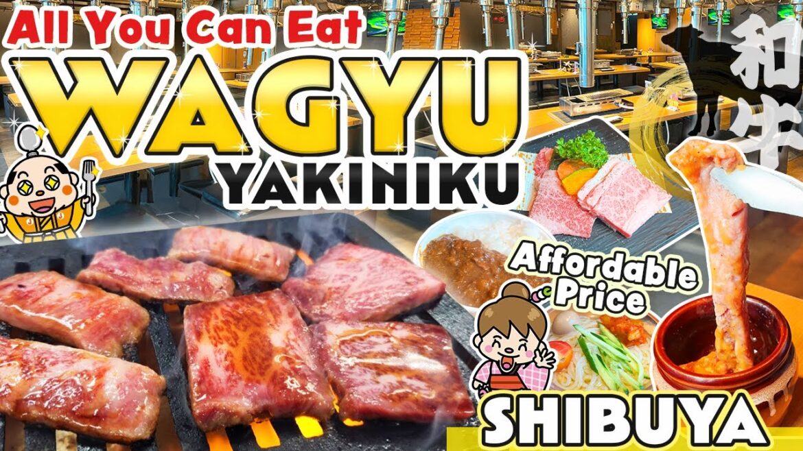 All You Can Eat Wagyu Yakiniku Restaurant in Shibuya Tokyo / Japan Travel Vlog All You Can Eat Wagyu Yakiniku Restaurant in Shibuya Tokyo / Japan Travel Vlog