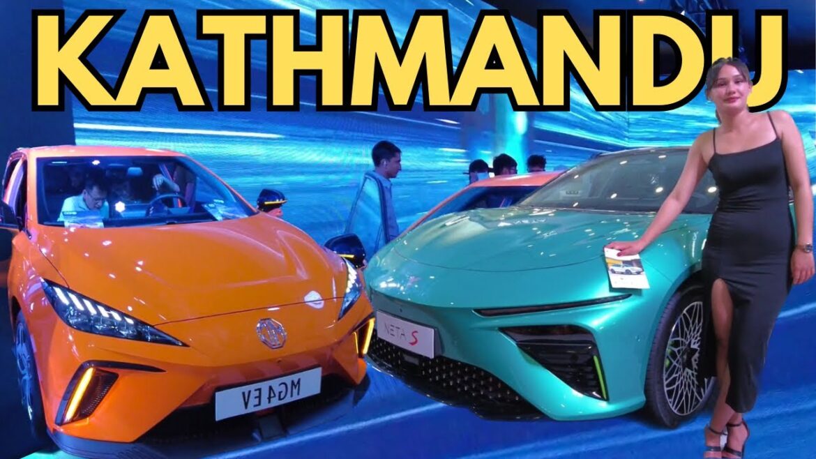 Electric SUPERCARS in KATHMANDU City:🇳🇵NADA AUTO SHOW 2023 Nepal (Full Tour)