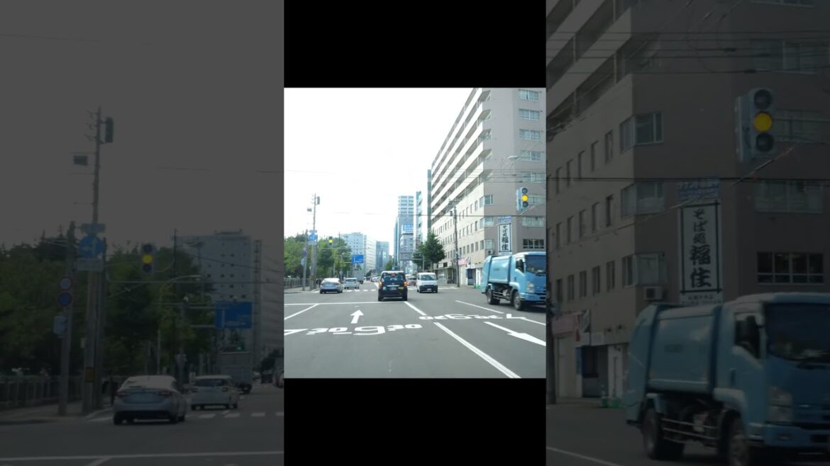 赤信号で間に合ってなかったがパトカー右折できたから間に合ってたかも  [ #札幌市 short]