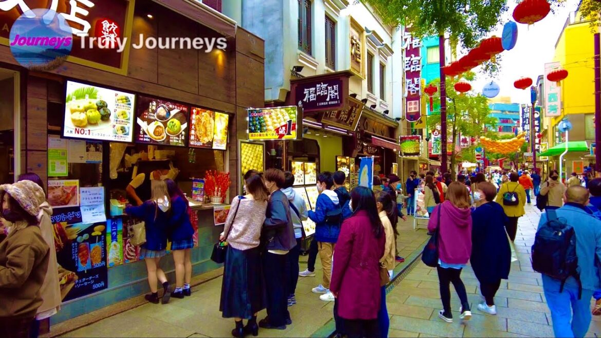 Colorful chinatown walk tour so many [street food]