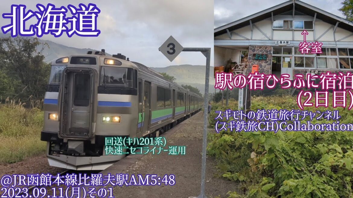 【駅の宿ひらふに宿泊②】現役の駅舎に宿泊(2023.09.11その1) 【駅の宿ひらふに宿泊②】現役の駅舎に宿泊(2023.09.11その1)