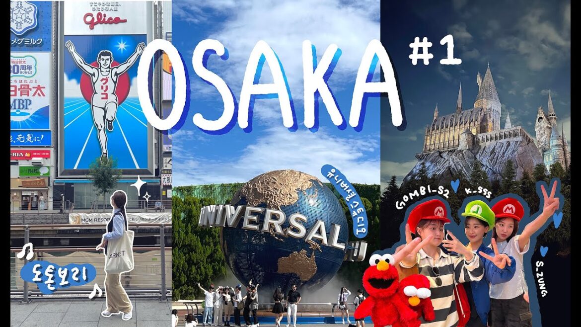 [여행 브이로그] 미대 언냐들의 오사카 여행 vlog | 도톤보리 | 유니버셜스튜디오 | 호젠지요코초 |
